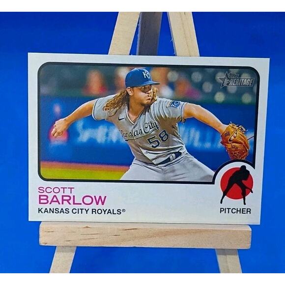 2022 Topps Heritage High Number - Scott Barlow #613 - Picture 1 of 4